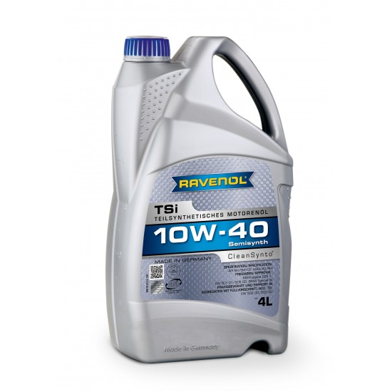 Ravenol TSi 10W-40 4L – Ulei motor semi-sintetic, aprobat VW 501.01 / 505.00, MB 229.1 / 229.3