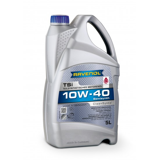 Ravenol TSi 10W-40 5L – Ulei motor semi-sintetic, aprobat VW 501.01 / 505.00, MB 229.1 / 229.3