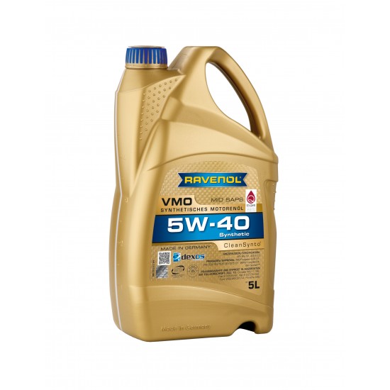 Ravenol VMO 5W40 5L – Ulei motor full sintetic Mid SAPS, BMW LL‑04, MB 229.51, VW 505.01
