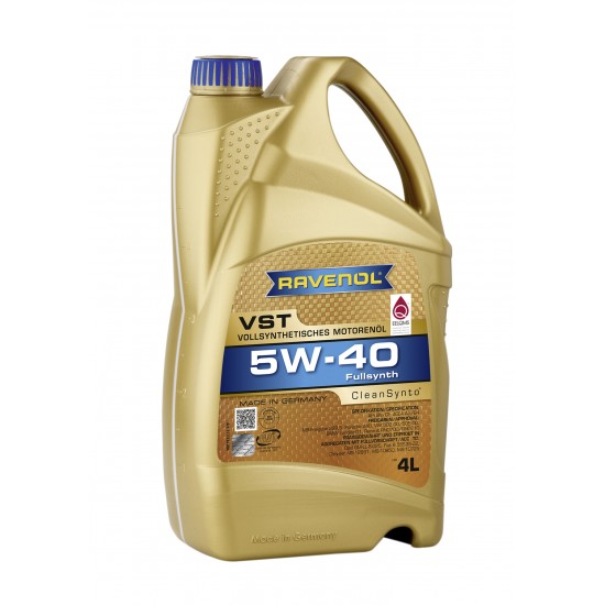 Ravenol VST 5W‑40 4L – Ulei motor full sintetic USVO®, aprobat BMW, Mercedes, Porsche