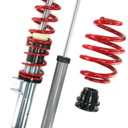 Kit suspensie reglabilă (coilover) Redline pentru BMW E46 4/6 cilindri (1998–2005) bielete antiruliu  incluse