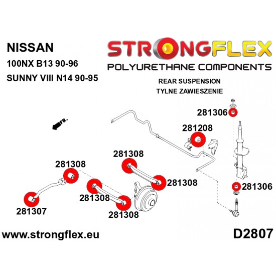 Anti roll bar link bush sport