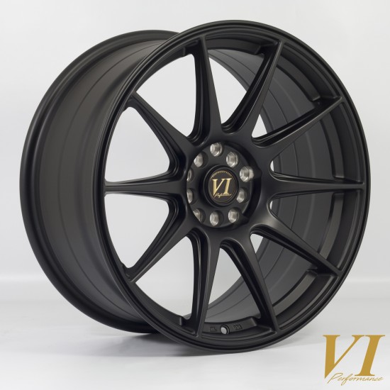 6PERFORMANCE BDR 18X8.75" 5X100|5X114.3 ET30,FLAT negru