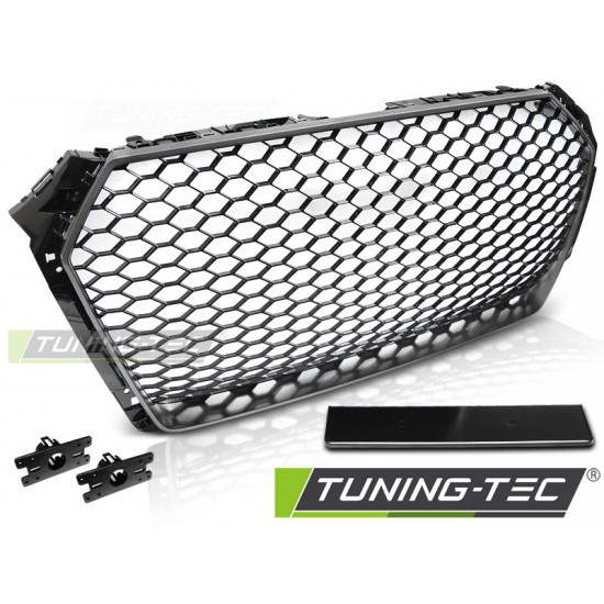 Grila radiator argintiu mat compatibil cu AUDI A4 B9 15-19