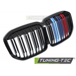Grila sport Negru lucios TRI-COLOUR duble compatibil cu BMW X7 G07 18-22