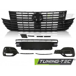 Grila W/BUMPER ELEMENT W/LOGO BASE Negru lucios compatibil cu VW T6.1 20-