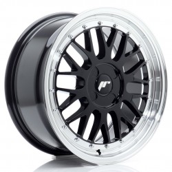 Janta aliaj JR Wheels JR23 17x7,5 ET20-40 4H BLANK Negru Lucios w/Buza polisata