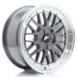 Janta aliaj JR Wheels JR23 17x7,5 ET20-40 5H BLANK Hyper Gray w/Buza polisata