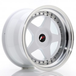 Janta aliaj JR Wheels JR6 17x10 ET20 BLANK White w/Buza polisata
