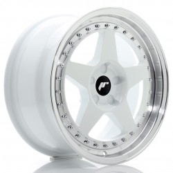 Janta aliaj JR Wheels JR6 17x8 ET20-35 5H BLANK White w/Buza polisata
