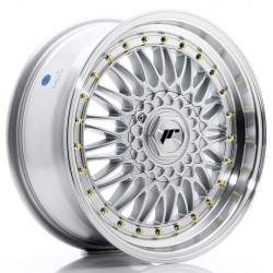 Janta aliaj JR Wheels JR9 17x7,5 ET20 4x100/108 Argintiu w/Buza polisata