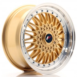 Janta aliaj JR Wheels JR9 17x7,5 ET35 4x100/108 Auriu w/Buza polisata