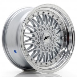 Janta aliaj JR Wheels JR9 17x8,5 ET20 5x112/120 Argintiu w/Buza polisata+Argintiu Rivets