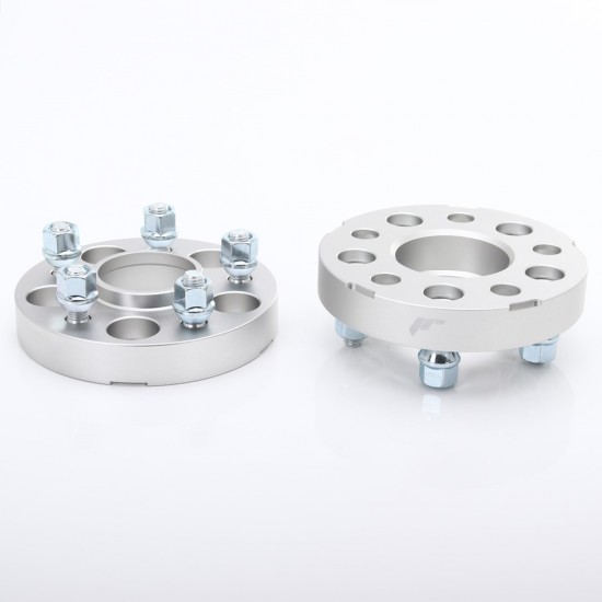 Set 2 Flanse JR 25MM 5X114 66,1 66,1 ARGINTIU