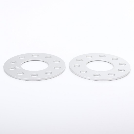 Set 2 distantiere roata 5mm 5x108 63,4 Argintiu