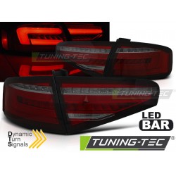 Stopuri tub led rosu fumuriu SEQ compatibil cu AUDI A4 B8 12-15 SEDAN OEM Led
