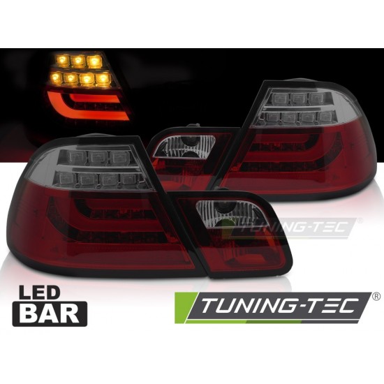 Stopuri led rosu fumuriu compatibil cu BMW E46 03-06 COUPE