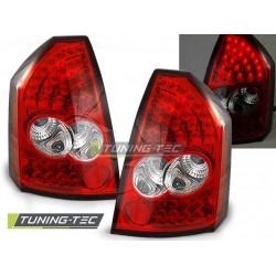 CHRYSLER 300C 05-08 rosu-alb Led