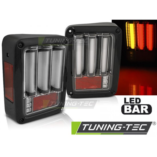 Set Stopuri CHRYSLER JEEP WRANGLER JK 07-18 Led BAR negru