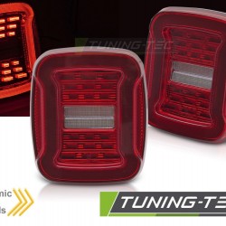 JEEP WRANGLER YJ 91-96 / TJ 96-06 rosu-alb Led