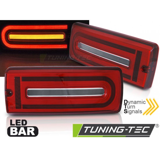 Stopuri tub led rosu-alb compatibil cu MERCEDES W463 G-CLASS 90-18