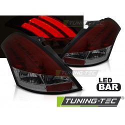 Set Stopuri SUZUKI SWIFT V 10-17  rosu fumuriu Led BAR