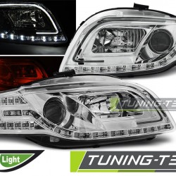 Faruri cu lumina tub crom compatibil cu AUDI A4 B7 11.04-03.08
