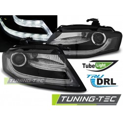 Faruri True Drl negru compatibil cu AUDI A4 B8 04.08-11