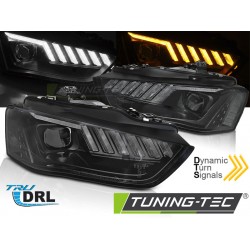 Faruri cu Xenon Led negru SEQ compatibil cu AUDI A4 B8 12-15