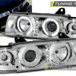 Faruri Angel Eyes crom compatibil cu BMW E36 12.90-08.99 S/C/T
