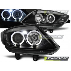 Faruri cu Angel Eye pe fundal negru compatibil cu BMW Z4 E85 E86 02-08