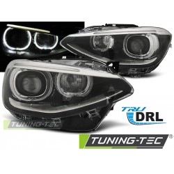 Faruri True Drl negru compatibil cu BMW F20 / 21 11-12.14