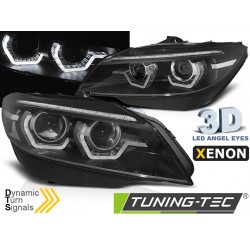 Faruri cu Xenon Led DRL negru SEQ compatibil cu BMW Z4 E89 09-13