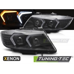 Faruri cu Xenon Led negru compatibil cu BMW E90/E91 LCI 09-11