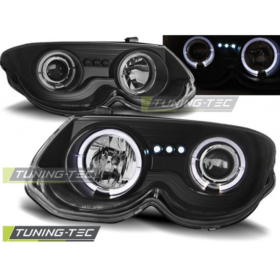 Faruri CHRYSLER 300 M 99-04 Angel Eyes negru