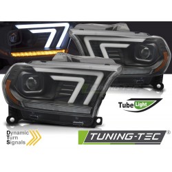 Faruri negru TUBE SEQ compatibil cu DODGE DURANGO 10-13