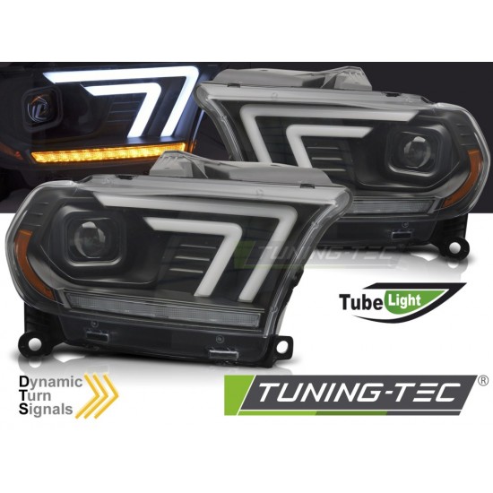Faruri negru TUBE SEQ compatibil cu DODGE DURANGO 10-13