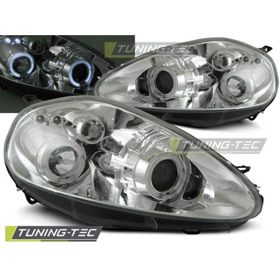 Faruri FIAT GRANDE PUNTO 09.05-08 Angel Eyes crom
