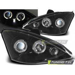 Faruri FORD FOCUS 10.98-10.01 Angel Eyes negru