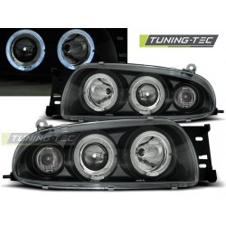 Faruri FORD FIESTA MK4 10.95-08.99 Angel Eyes negru