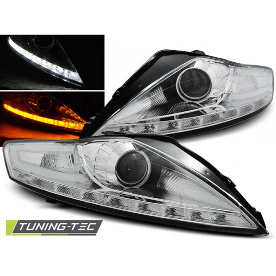 Faruri FORD MONDEO 07.07-11.10 DAYLIGHT crom Led INDICATOR