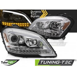 Faruri cu lumina tub crom SEQ compatibil cu MERCEDES W164 ML M-KLASA 09-11