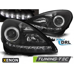Faruri cu Xenon DRL negru compatibil cu MERCEDES R171 SLK 04-11