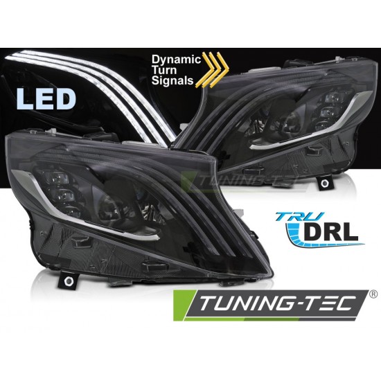 Faruri Led negru compatibil cu MERCEDES VITO W447 14-23