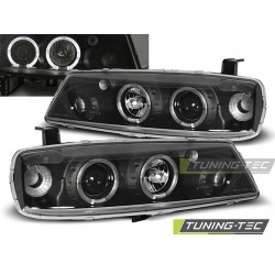 Faruri OPEL CALIBRA 08.90-06.97 cu Angel Eyes pe fundal negru