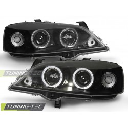Faruri OPEL ASTRA G 09.97-02.04 Angel Eyes negru