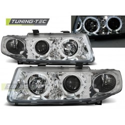 Faruri Angel Eyes crom compatibil cu SEAT LEON / TOLedO 04.99-08.04