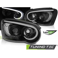 Faruri SUBARU IMPREZA II GD 03-05 cu lumina tub negru