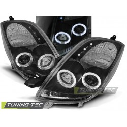 Faruri TOYOTA YARIS 06-09 Angel Eyes negru