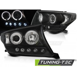 Faruri TOYOTA LAND CRUISER FJ200 07-12 Angel Eyes negru